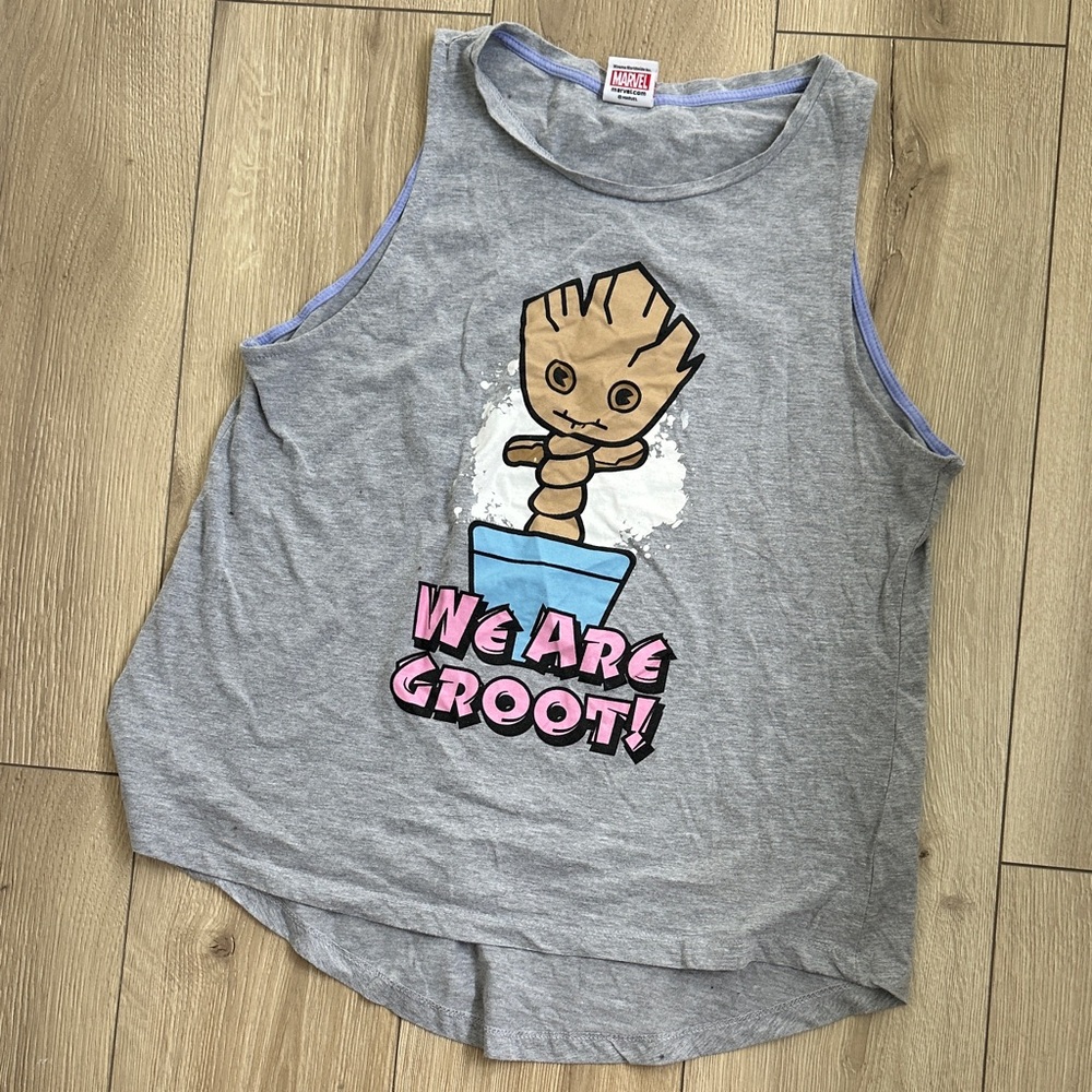 Marvel Gray Groot Women's Tank Top